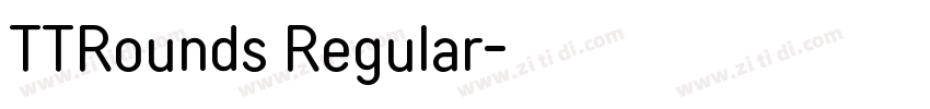 TTRounds Regular字体转换